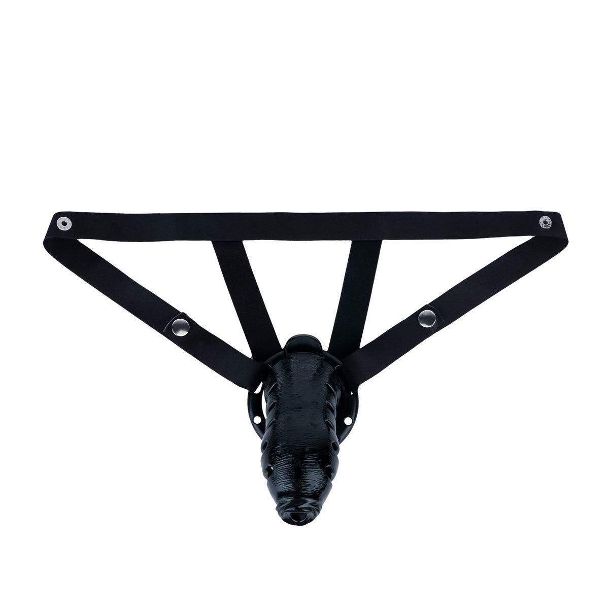 Schwarze Hülle mit Gurt frontal
