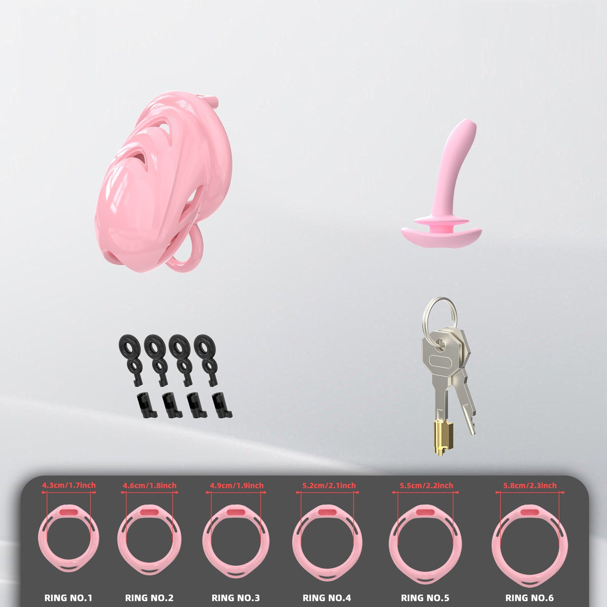Kurzes pinkes Set ohne Haltegurt