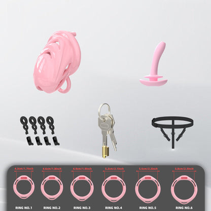 Kurzes pinkes Set mit Haltegurt