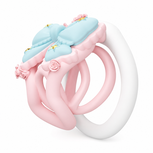 Princess Bow mit blauer Schleife schräg