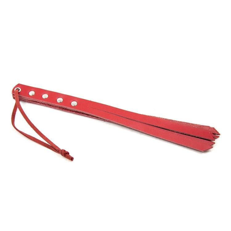 Rote Tawse mit schmaler Schlaufe