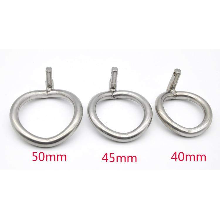Ringgrößen 50, 45 und 40 mm im Vergleich
