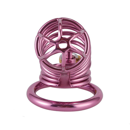 Offene Front der violetten Hülse