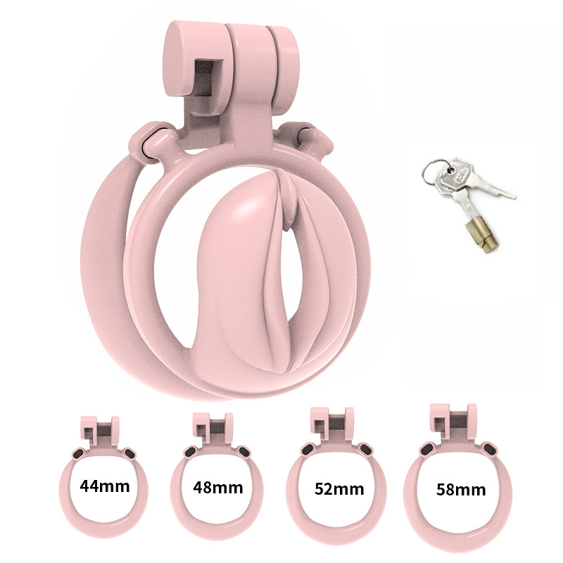 Pinkes Set mit vier Ringen