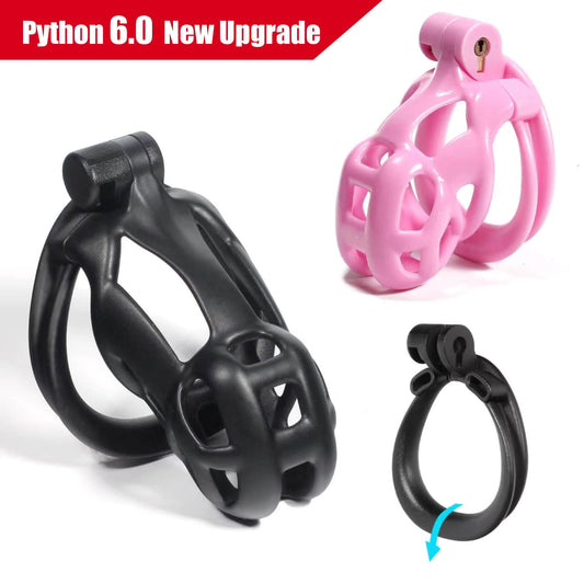 Python 6.0 Upgrade in Pink und Schwarz mit beweglicher Ringform