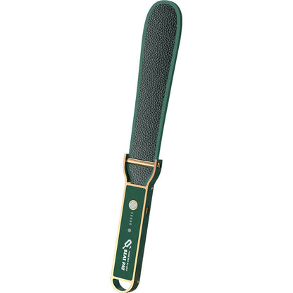 Grünes Beat-Pat-Paddle mit goldfarbenen Details