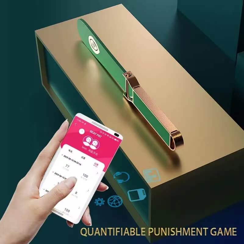 QIUI Beat Pat neben der App-Anzeige