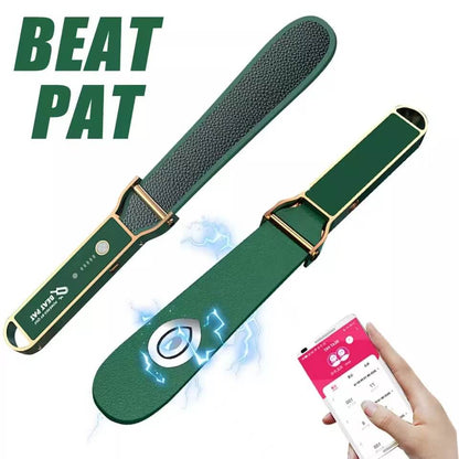 QIUI Beat Pat mit Vorderseite, Rückseite und App-Ansicht