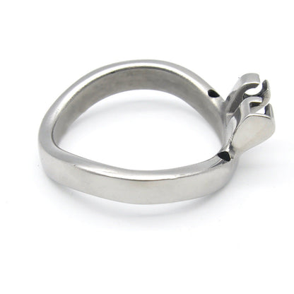 Gebogener Metall-Basisring in seitlicher Ansicht