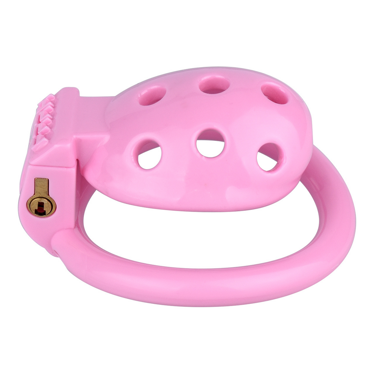 Pinker gelochter Käfig
