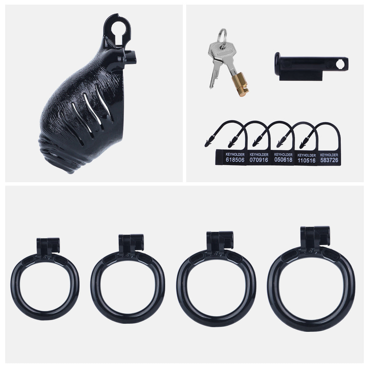 Schwarzes Set ohne Gurt