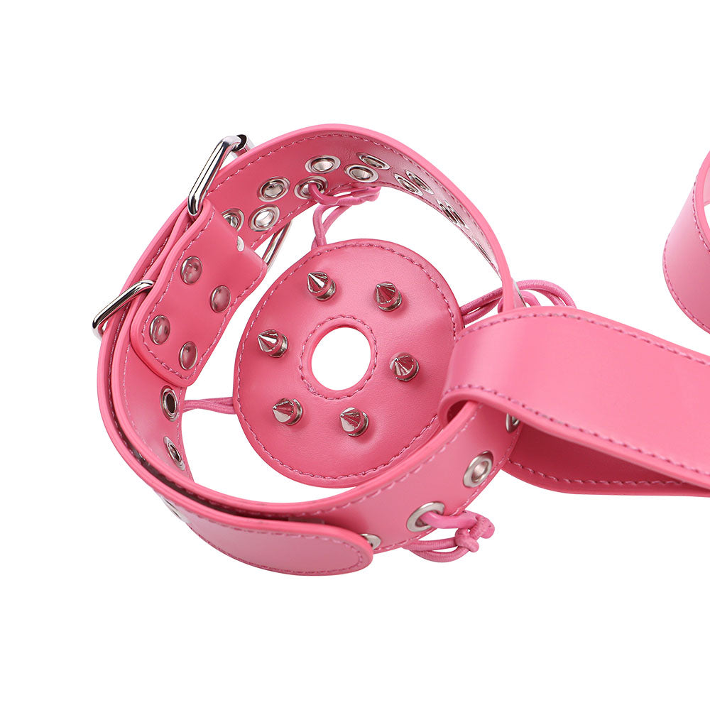 Pinke Nietenkappe im Detail