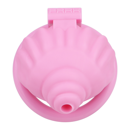 Pinke Muschelfront im Detail