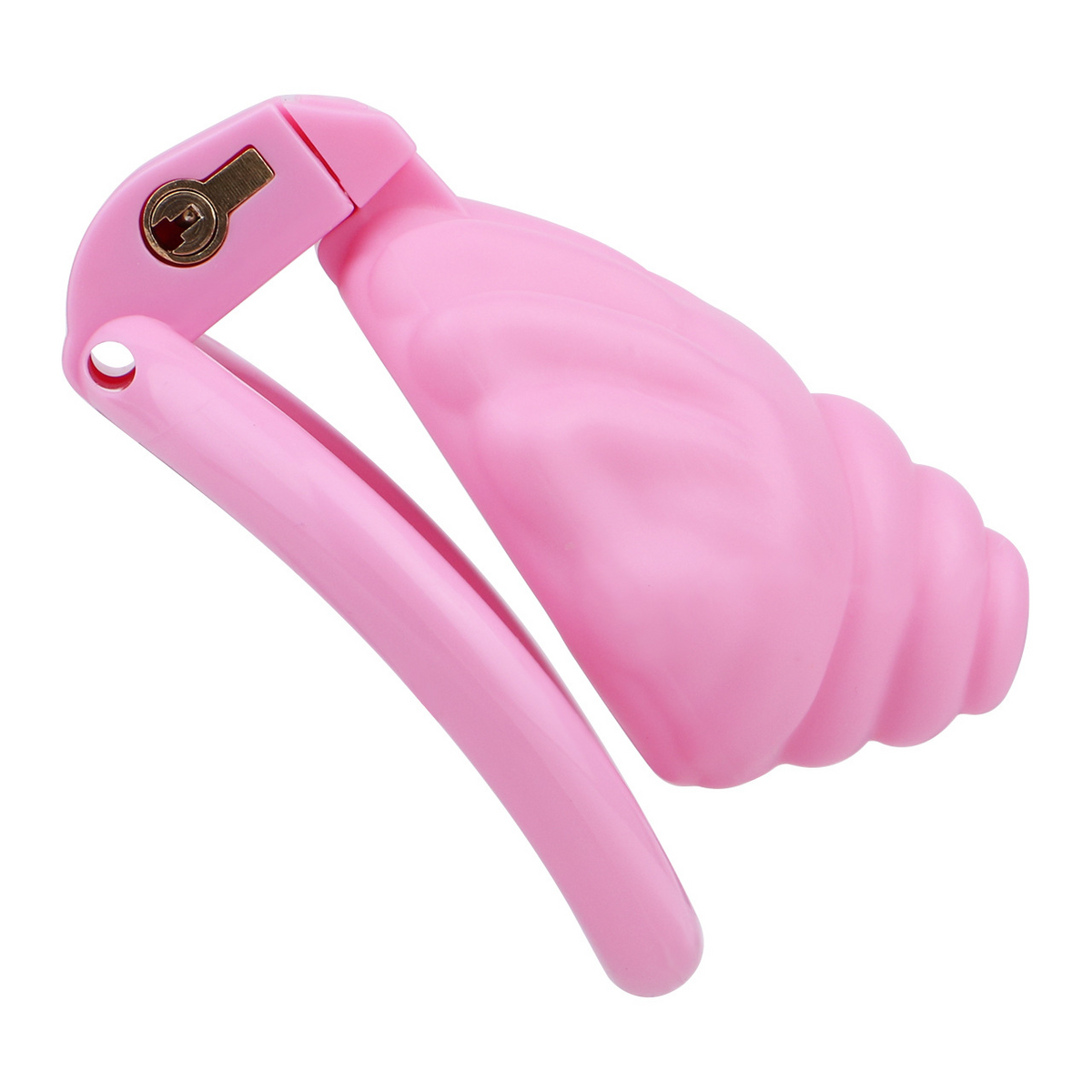 Pinker Käfig im Seitenprofil