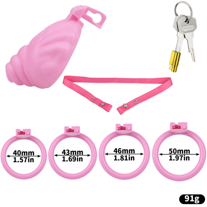 Pinkes Set mit Haltegurt