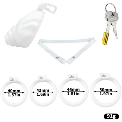 Weißes Set mit Haltegurt
