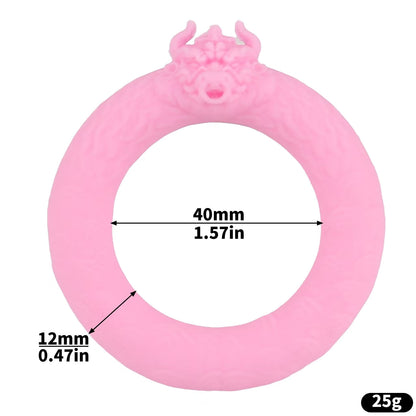 Maße des Rings mit kleinem Tierkopf