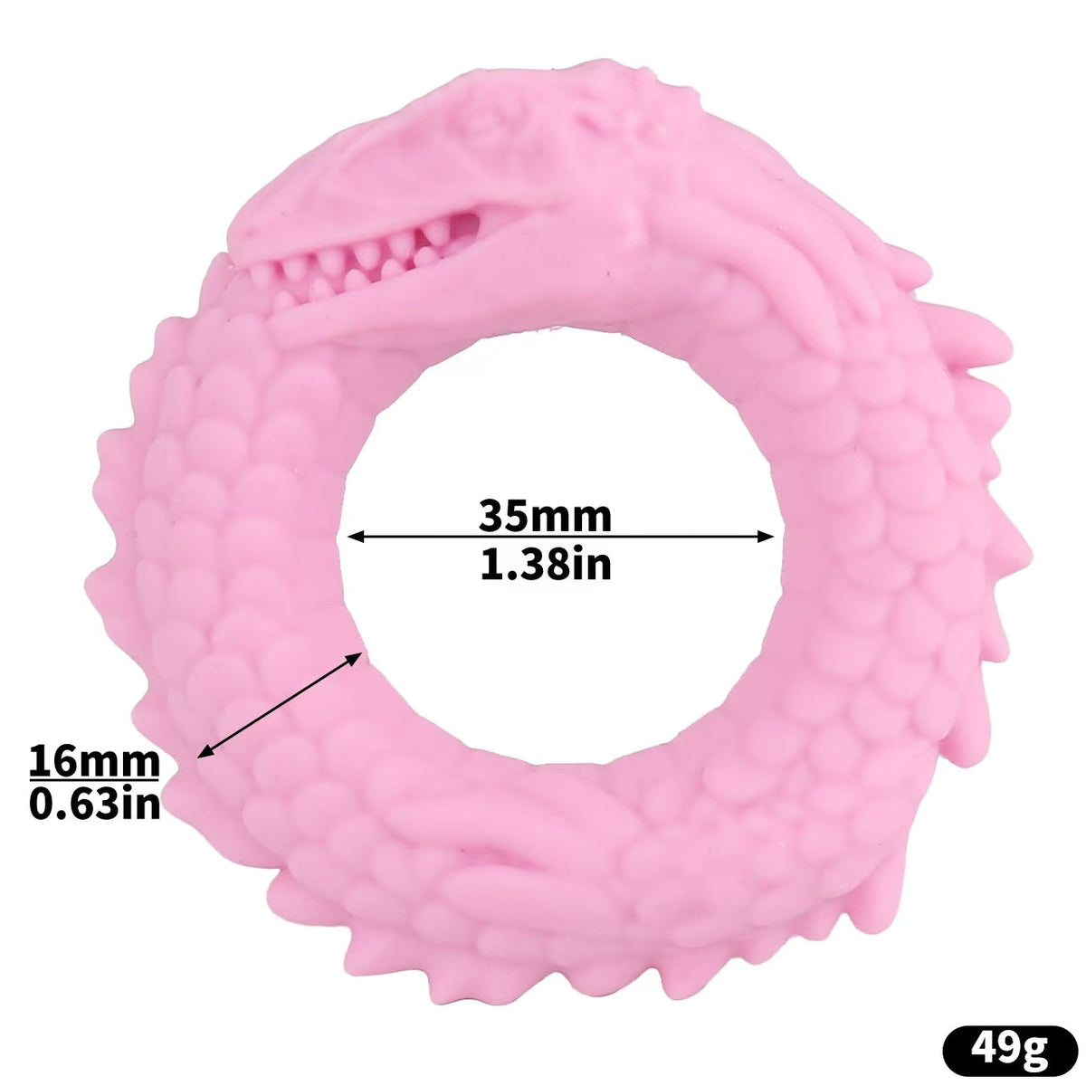 Maße des strukturierten Drachenrings