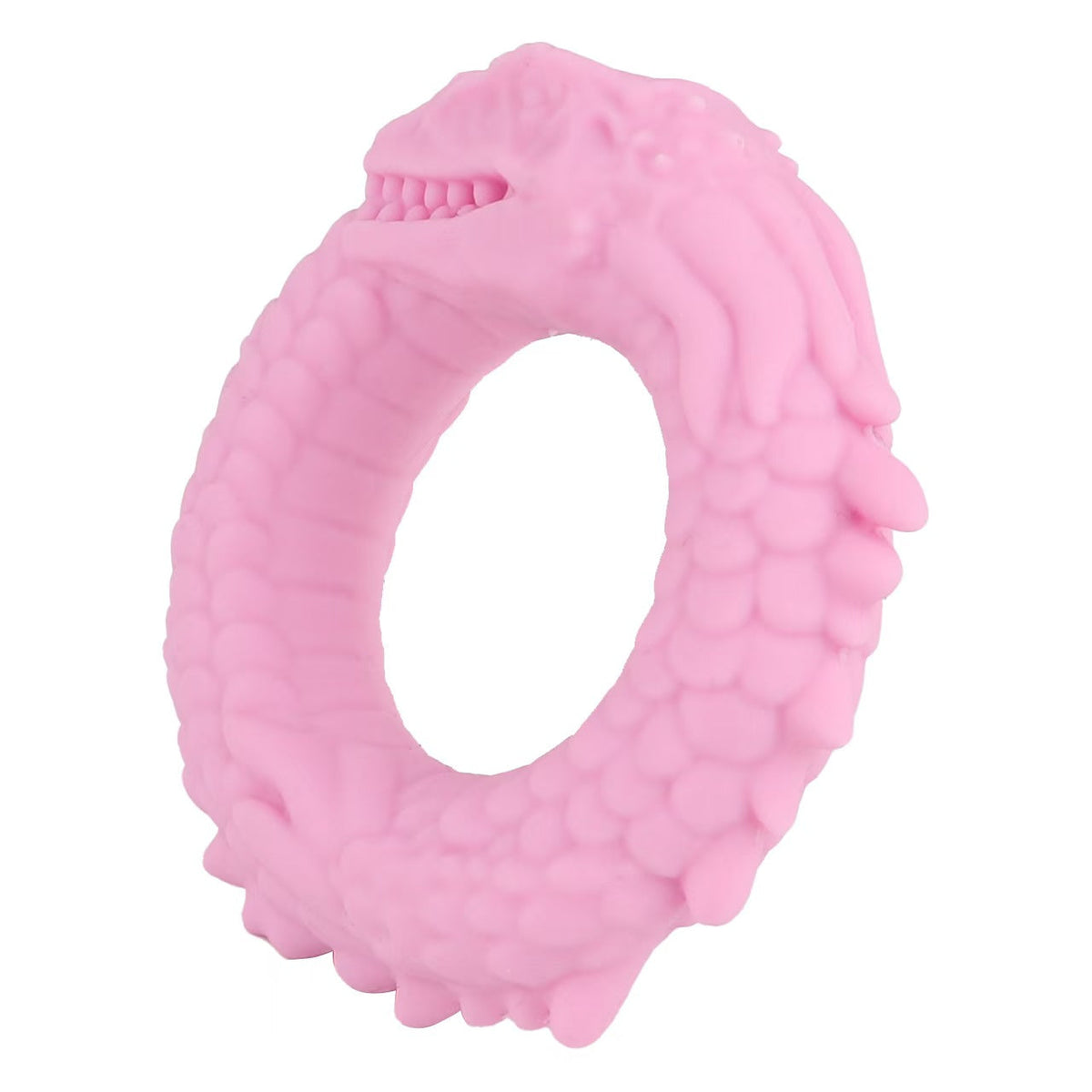 Pinker strukturierter Drachenring