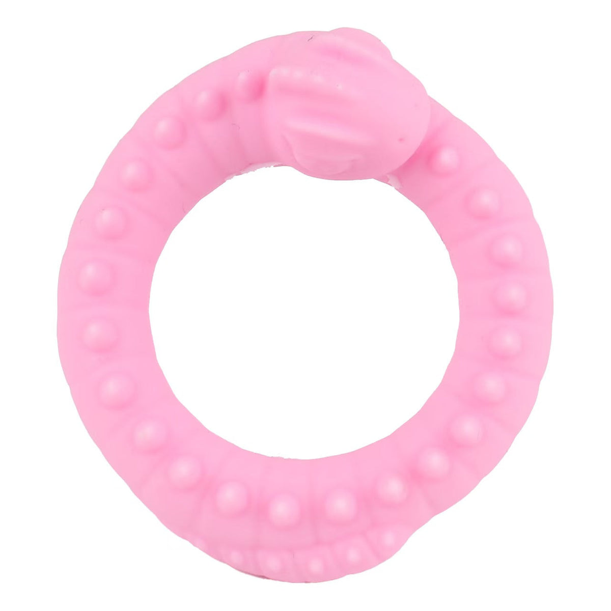 Pinker Ring mit Noppen