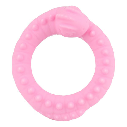Pinker Ring mit Noppen
