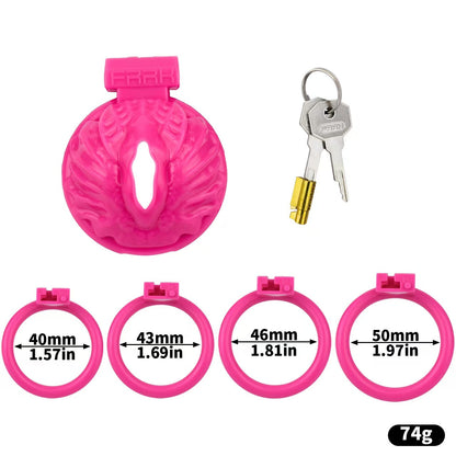 Magenta-Set mit vier Ringen