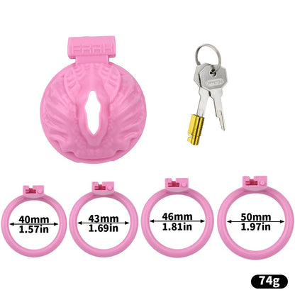 Pinkes Set mit vier Basisringen