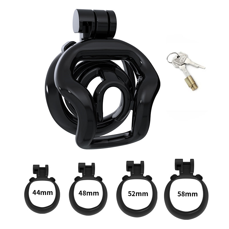 Schwarzes Set mit vier Ringen