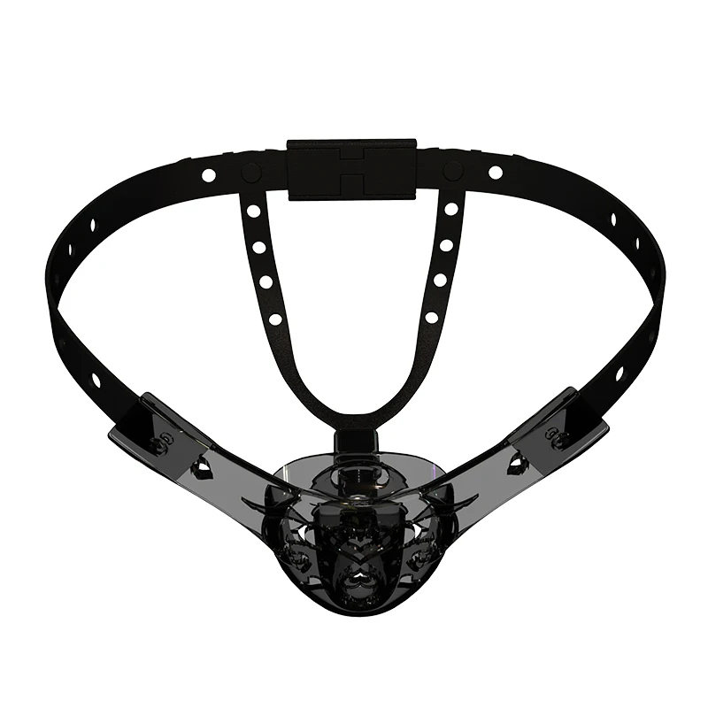 Schwarz-transparenter Gürtel von oben