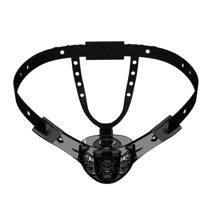 Schwarz-transparenter Gürtel von oben