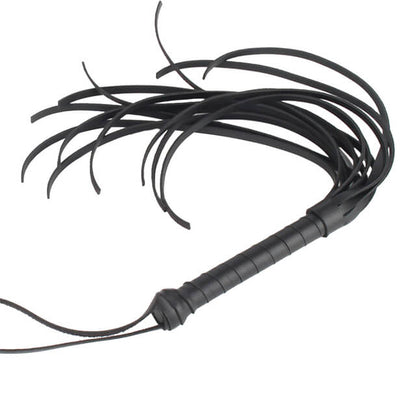 Schwarzer Echtleder-Flogger