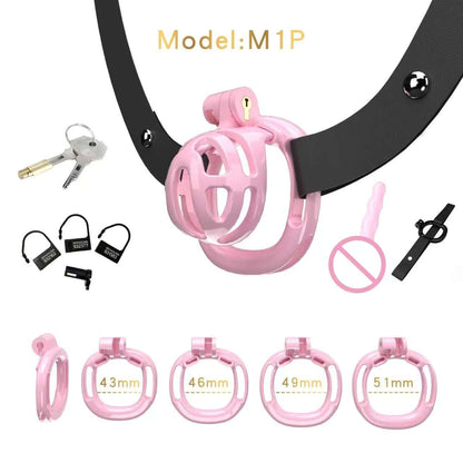 Pinker M1 mit Haltegurt und vier Ösenringen