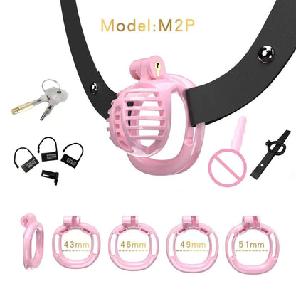 Pinker M2 mit Haltegurt und vier Ösenringen
