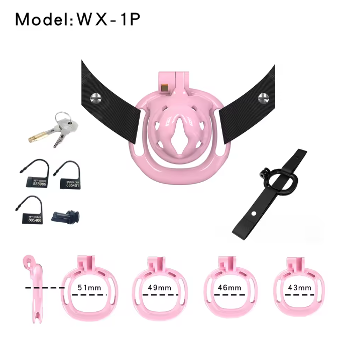 Pinkes WX-1-Set mit Haltegurt