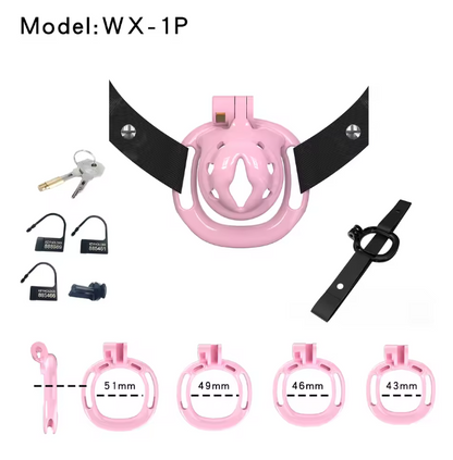 Pinkes WX-1-Set mit Haltegurt