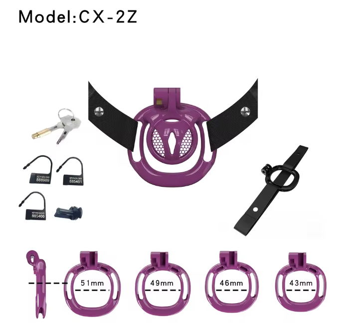 Lilafarbenes CX-2-Set