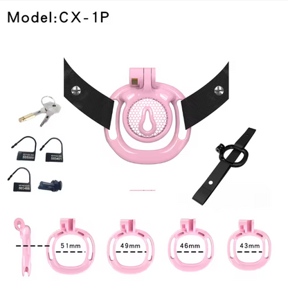 Pinkes CX-1-Set mit Zubehör