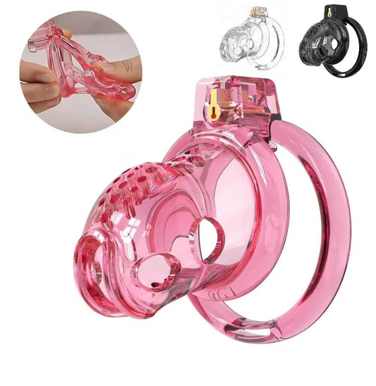 Pinker flexibler Fischform-Käfig mit Materialdarstellung