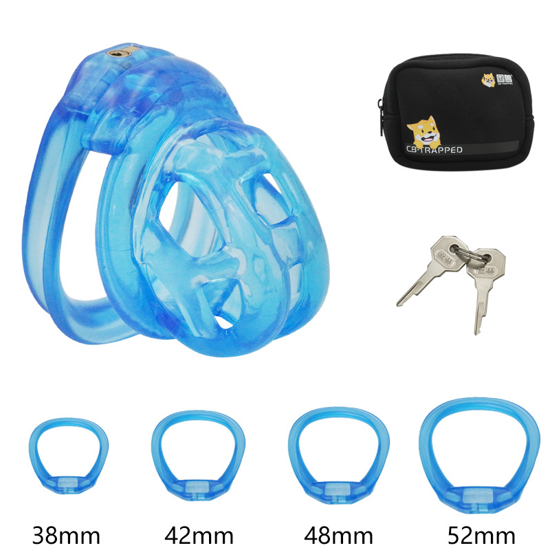 Blaues Set mit doppelt gebogenen Ringen