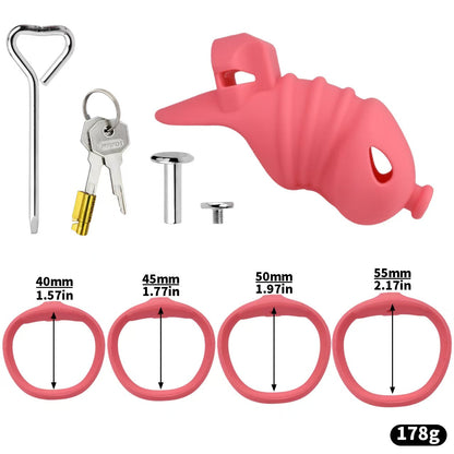 Kurzes rotes Set ohne Haltegurt