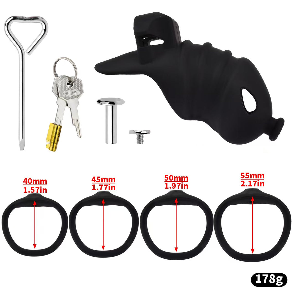 Kurzes schwarzes Set ohne Haltegurt
