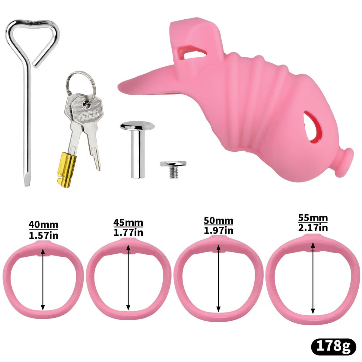 Kurzes pinkes Set ohne Haltegurt