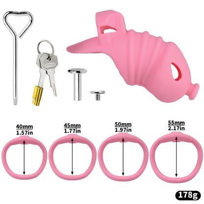Kurzes pinkes Set ohne Haltegurt