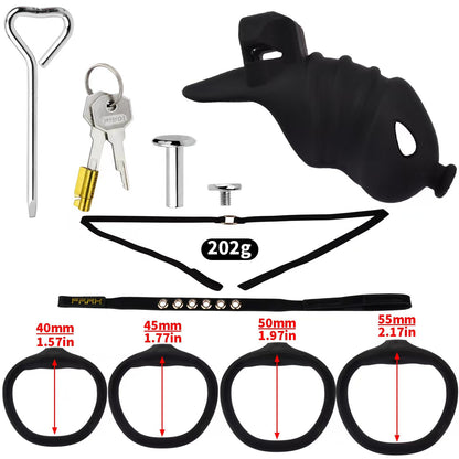 Kurzes schwarzes Set mit Haltegurt