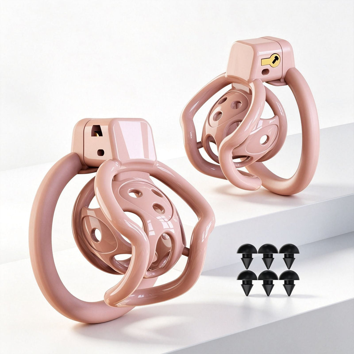 Pinker Spider Frame mit Silikonnoppen