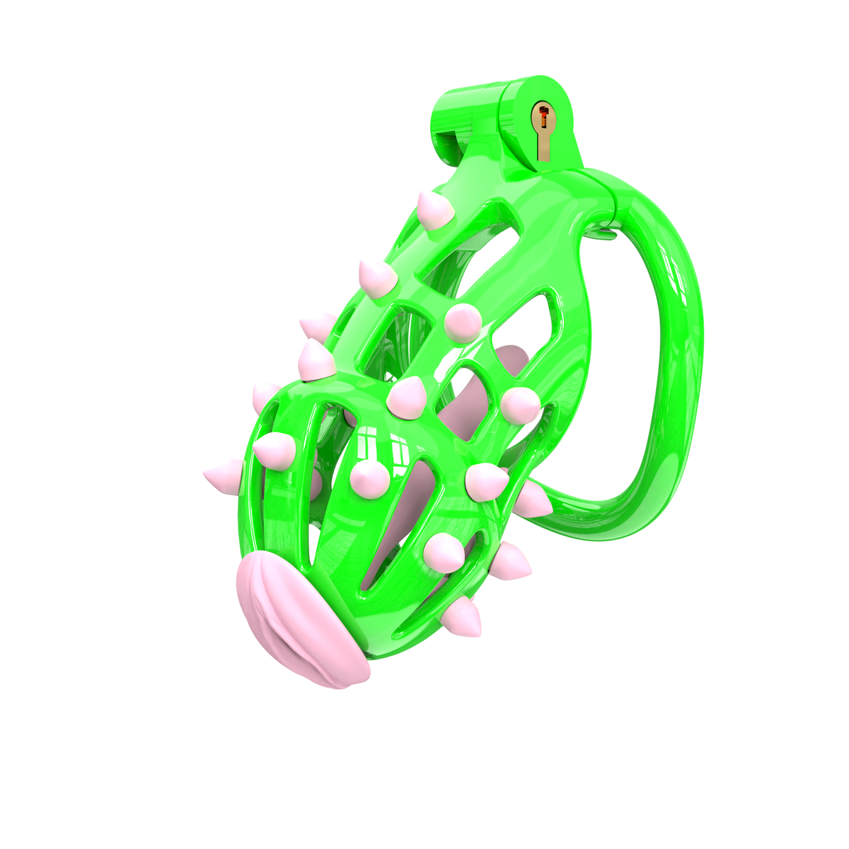 Grüner FlexiSpike mit pinken Silikonnoppen