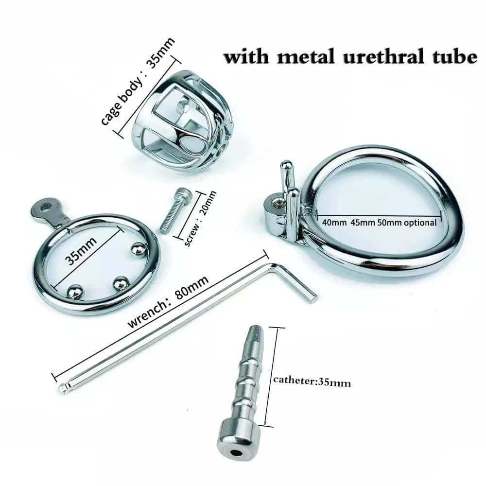 Bauteile und Maße der Metall-Ausführung