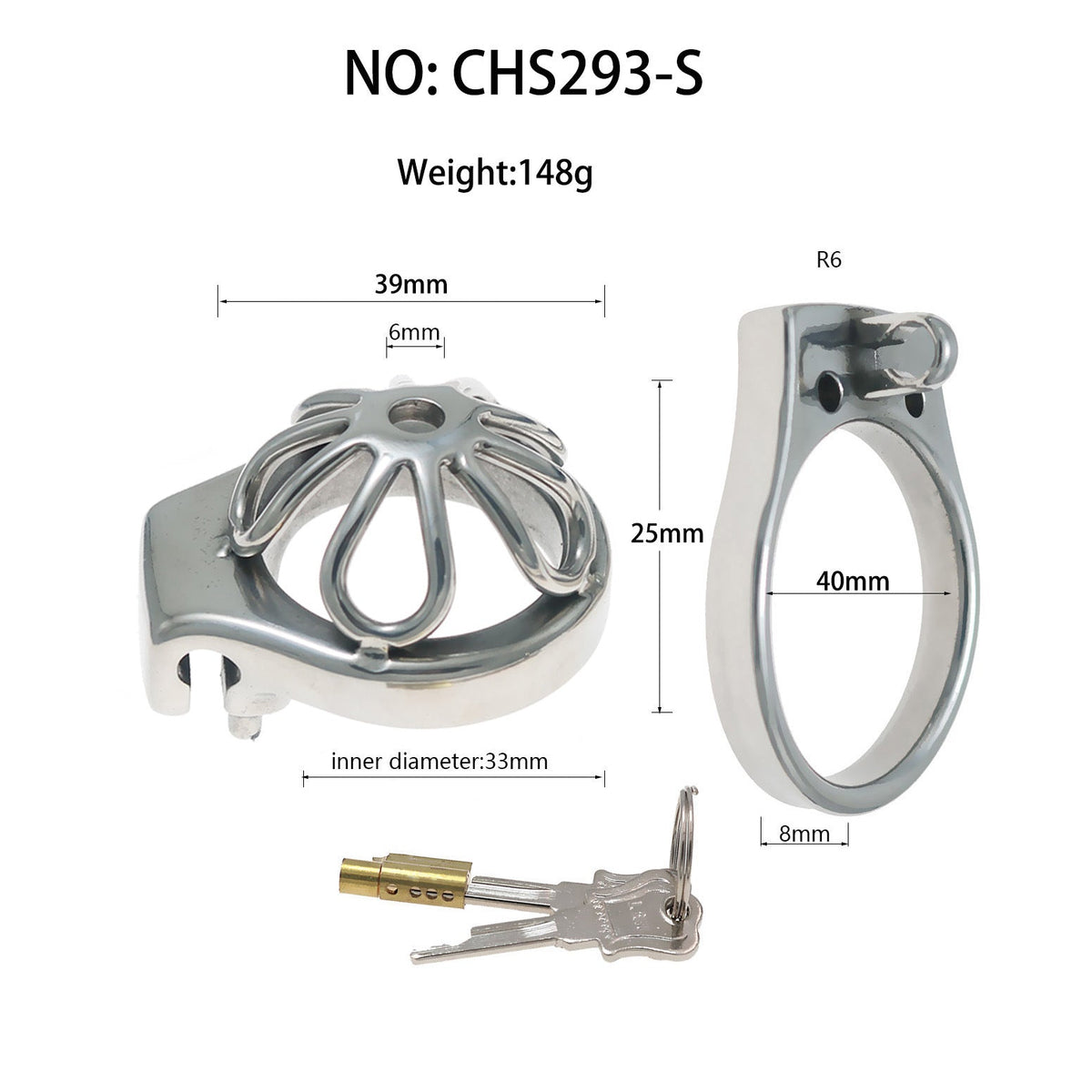 Maße und Gewicht mit 40-mm-Ring
