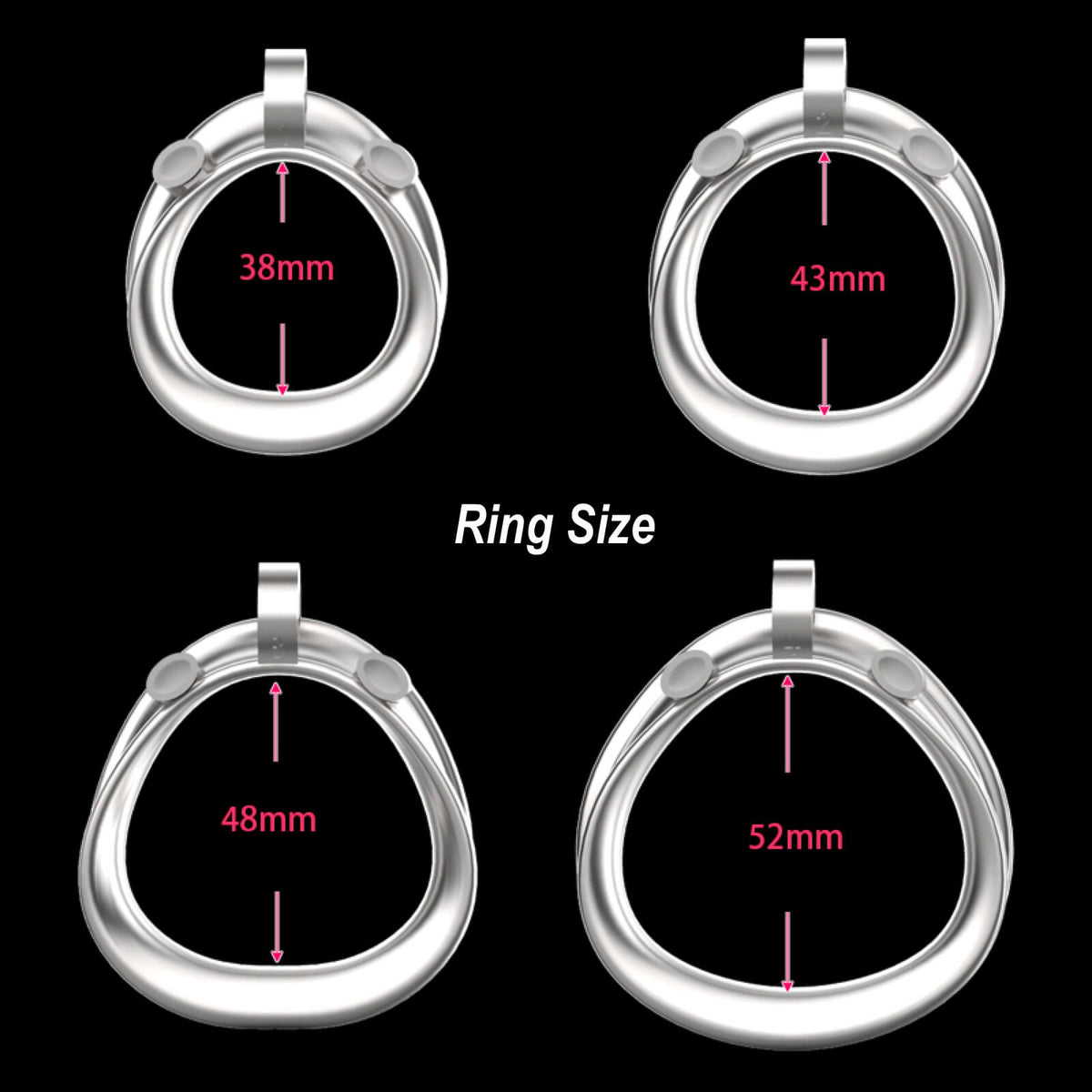 Basisringgrößen 38, 43, 48 und 52 mm