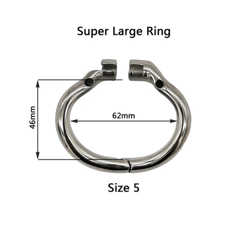 Größter Basisring mit 62 × 46 mm Innenmaß